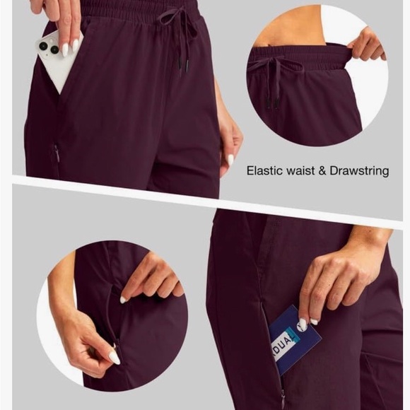 Women's 15” Long Hiking Cargo Capris Stretch Quick Dry Bermuda Shorts - Picture 3 of 7